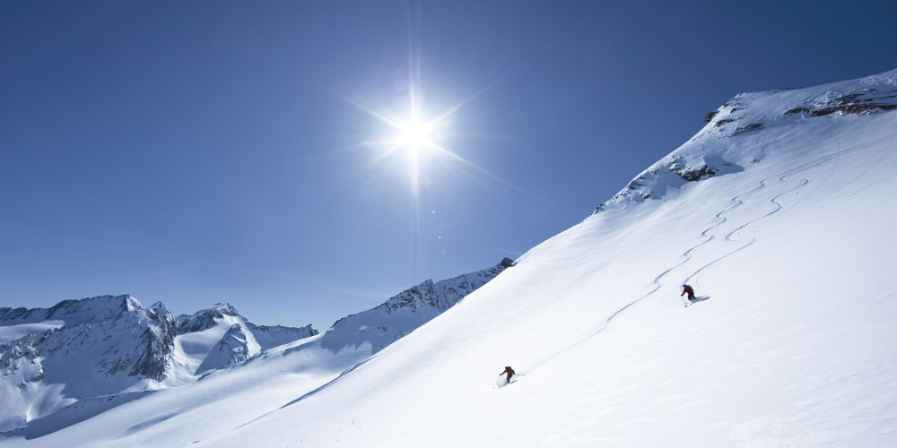 Skitour Eiskoegele, Oetztaler Alpen, Tirol, Oesterreich.